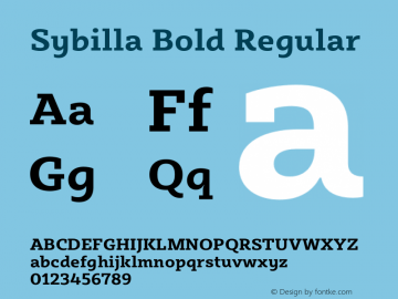 Sybilla Bold Regular Version 2.950图片样张