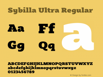 Sybilla Ultra Regular Version 2.950图片样张