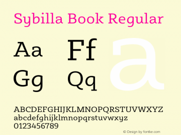 Sybilla Book Regular Version 2.950图片样张