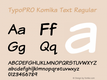 TypoPRO Komika Text Regular 2.0图片样张