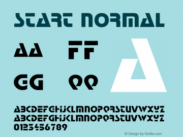 Start Normal 1.0 Fri Feb 29 03:40:46 1980 Font Sample