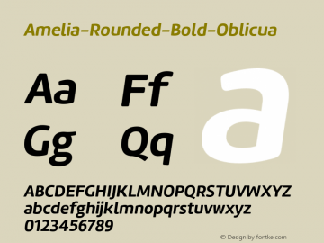 Amelia-Rounded-Bold-Oblicua ☞ Version 001.001;com.myfonts.easy.tipotype.amelia-rounded.bold-oblicua.wfkit2.version.4oho图片样张
