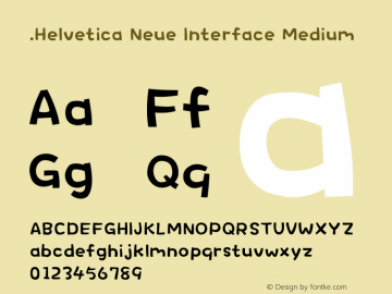 .Helvetica Neue Interface Medium 10.0d35e1图片样张