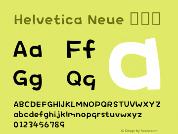 Helvetica Neue 瘦斜体 10.0d35e1 Font Sample