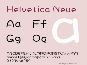 Helvetica Neue 紧缩黑体 10.0d35e1 Font Sample