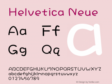 Helvetica Neue 紧缩粗体 10.0d35e1 Font Sample