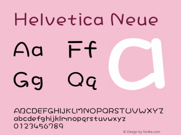 Helvetica Neue 超细斜体 10.0d35e1 Font Sample