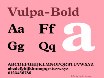 Vulpa-Bold ☞ 1.000;com.myfonts.easy.schizotype.vulpa.bold.wfkit2.version.3NAc图片样张