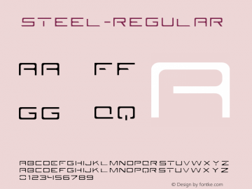 Steel-Regular ☞ Version 1.000;com.myfonts.easy.cerri-antonio.steel.regular.wfkit2.version.3Tq3图片样张