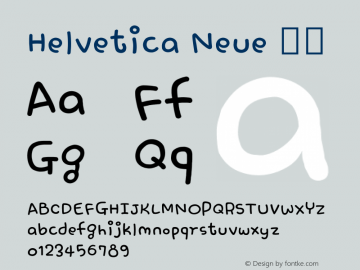 Helvetica Neue 粗体 10.0d35e1 Font Sample