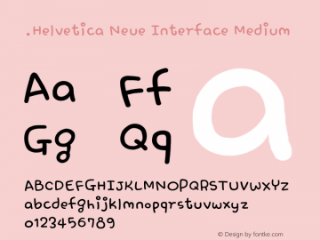 .Helvetica Neue Interface Medium 10.0d35e1图片样张