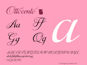 Ottocento ☞ 1.000;com.myfonts.easy.eurotypo.ottocento.regular.wfkit2.version.4otm图片样张