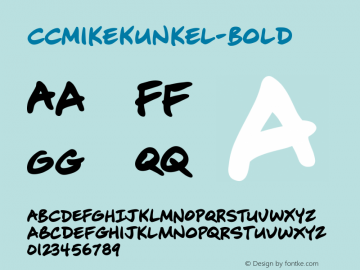 CCMikeKunkel-Bold ☞ Version 1.01 2014;com.myfonts.easy.comicraft.mike-kunkel.bold.wfkit2.version.4nNg Font Sample