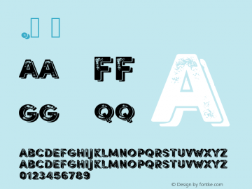 .  Version 001.000 Font Sample