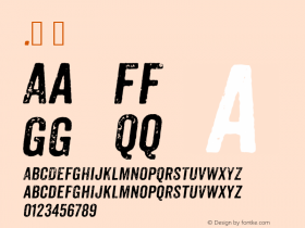 .  Version 1.001 Font Sample