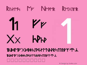 Runes Of Power Regular 1.01 Font Sample