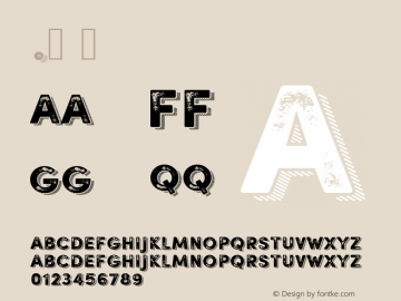 .  Version 001.000 Font Sample