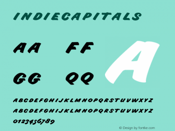 IndieCapitals ☞ Version 001.001 ;com.myfonts.easy.argentina-lian-types.indie.capitals.wfkit2.version.4oxj Font Sample