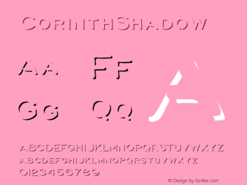 CorinthShadow ☞ Version 1.000;com.myfonts.easy.albatross.corinth.shadow.wfkit2.version.4oAC图片样张