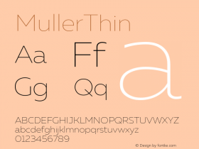 MullerThin ☞ Version 1.0;com.myfonts.easy.font-fabric.muller.thin.wfkit2.version.4o4x Font Sample