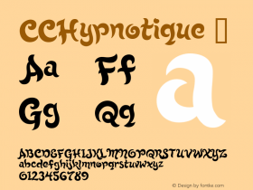 CCHypnotique ☞ Version 1.00 2015;com.myfonts.easy.comicraft.hypnotique.regular.wfkit2.version.4oCV图片样张