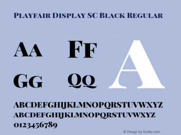 Playfair Display SC Black Regular Version 1.005; ttfautohint (v1.2) -l 10 -r 42 -G 200 -x 21 -D latn -f latn -w G -X 