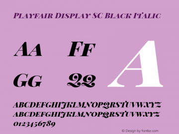 Playfair Display SC Black Italic Version 1.005; ttfautohint (v1.2) -l 10 -r 42 -G 200 -x 21 -D latn -f latn -w G -X 