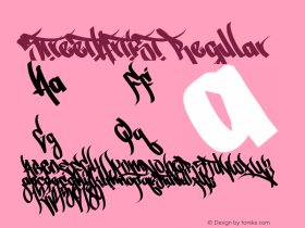 StreetArtist Regular Version 1.000 Font Sample