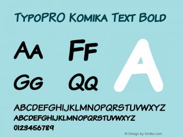 TypoPRO Komika Text Bold 2.0图片样张
