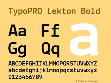 TypoPRO Lekton Bold Version 34.000图片样张