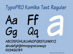 TypoPRO Komika Text Regular 2.0图片样张