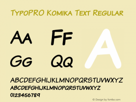 TypoPRO Komika Text Regular 2.0图片样张