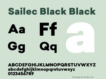 Sailec Black Black Version 1.000图片样张