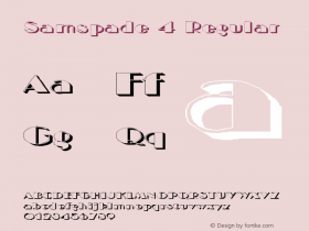 Samspade 4 Regular 1.0 Sun Apr 23 07:46:10 1995 Font Sample