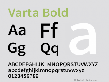 Varta Bold Version 1.001图片样张