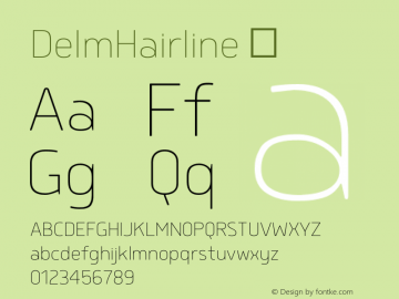 DelmHairline ☞ Version 1.000;com.myfonts.easy.typesketchbook.delm.hairline.wfkit2.version.4oEh Font Sample