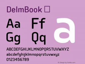 DelmBook ☞ Version 1.000;com.myfonts.easy.typesketchbook.delm.book.wfkit2.version.4oEo Font Sample