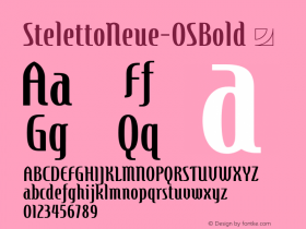 StelettoNeue-OSBold ☞ Version 1.002;com.myfonts.easy.jonahfonts.steletto-neue.oldstyle-bold.wfkit2.version.4oLf图片样张