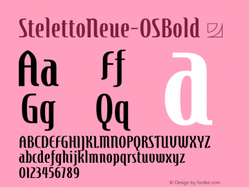 StelettoNeue-OSBold ☞ Version 1.002;com.myfonts.easy.jonahfonts.steletto-neue.oldstyle-bold.wfkit2.version.4oLf Font Sample