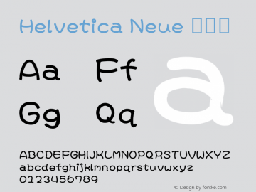 Helvetica Neue 瘦斜体 10.0d35e1 Font Sample