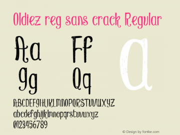 Oldiez reg sans crack Regular Version 1.000 2015 initial release图片样张