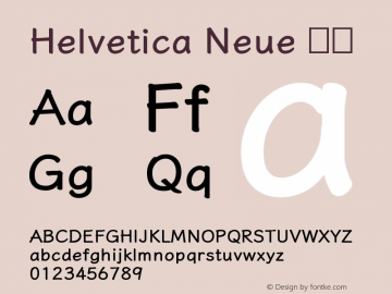 Helvetica Neue 粗体 10.0d35e1 Font Sample