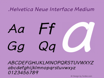 .Helvetica Neue Interface Medium 10.0d35e1图片样张