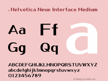 .Helvetica Neue Interface Medium 10.0d35e1图片样张