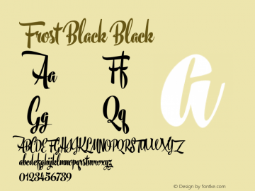 Frost Black Black Version 1.000图片样张