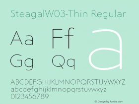 SteagalW03-Thin Regular Version 1.00图片样张