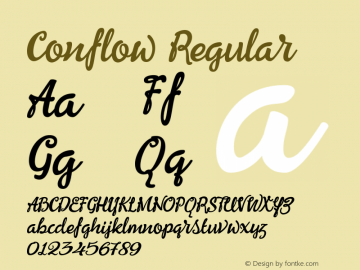 Conflow Regular 1.000图片样张