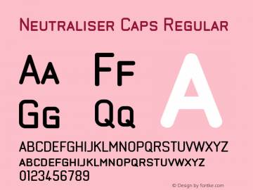 Neutraliser Caps Regular Version 4.00图片样张