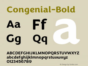 Congenial-Bold字体家族|Congenial-Bold-未