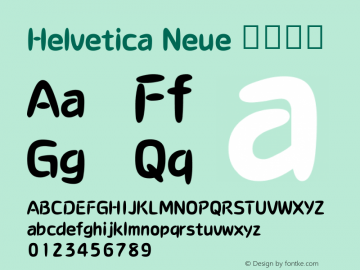 Helvetica Neue 紧缩粗体 10.0d35e1 Font Sample
